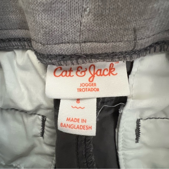 🔴 $5 Sale Cat & Jack Gray Kids Joggers Bottoms - Picture 2 of 9
